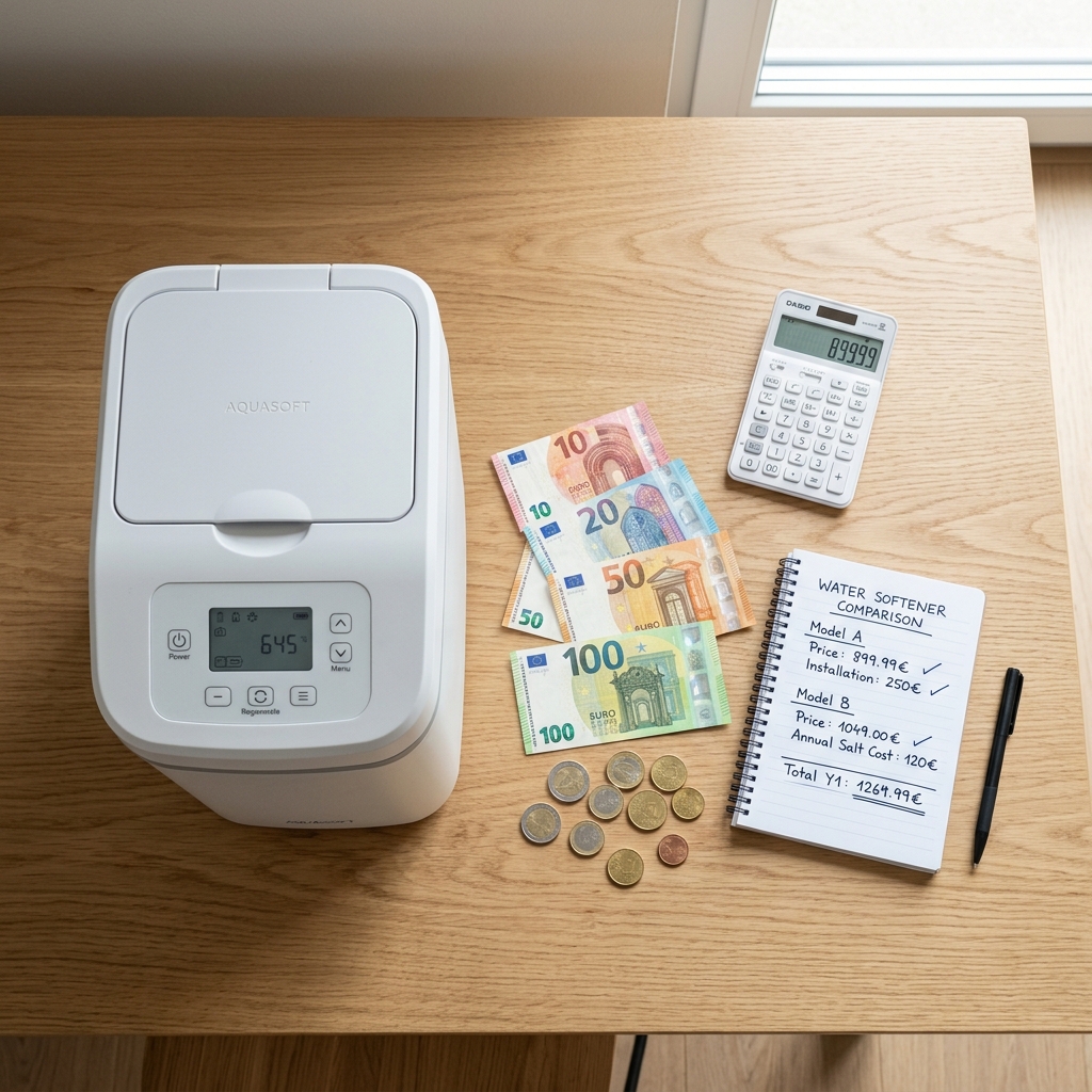 Comparatif de prix des adoucisseurs d'eau en Belgique avec calculatrice et euros